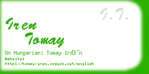 iren tomay business card